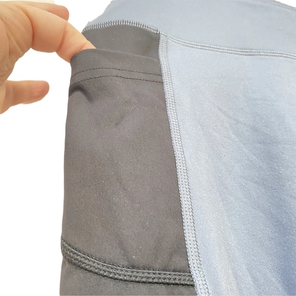 Avia Gray Black Leggings size M - NEW - Pockets - Picture 3 of 7